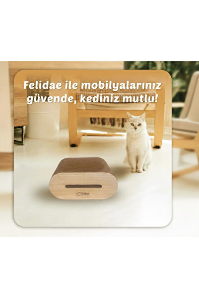 Felidae Oluklu Mukavva, Kedi Tırmalama Kanepesi – Oval Tırmalama / (28X12,5X2...