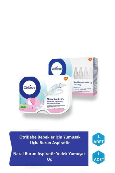 Otribebe Bebekler için Yumuşak Uçlu Burun Aspiratörü+Nazal Burun Aspiratörü Y...