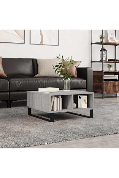 Concept Masă de cafea, gri Sonoma, 60x60x30 cm, lemn compozit