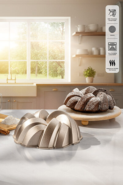 Emsan Golden Slice Döküm Kek Kalıbı 25 cm