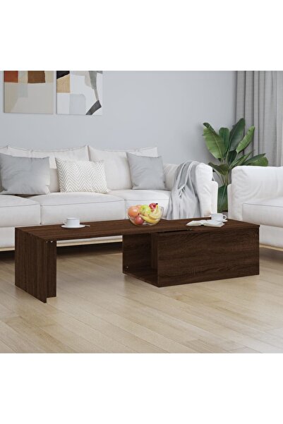 Concept Masă de cafea, stejar maro, 150x50x35 cm, lemn prelucrat