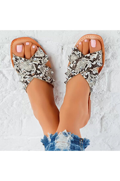 Zaira Gomez Women's Slipper White Snake #6016M - 40