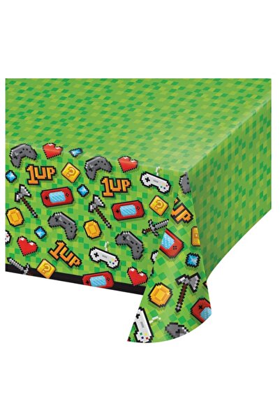 Creative Converting Gaming Party Plastic Tablecover 54"x102" 1ct