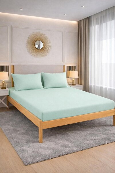 OZNHOME طقم ملاءات سرير مطاطية 100% قطن، متوفر بأحجام فردية/مزدوجة/كبيرة