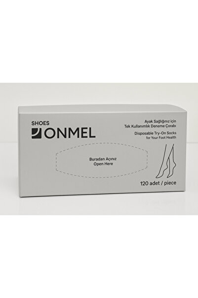 ONMEL Tek Kullanımlık 120'li Deneme Çorabı