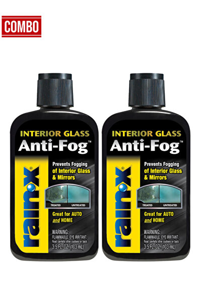 RAINX مجموعة Rain-X المضادة للضباب للزجاج الداخلي 103 مل تمنع ضباب مرايا النو...