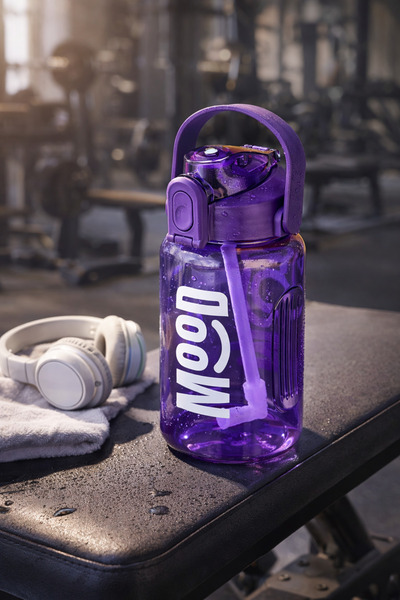 ARVALE Sports Water Bottle - 1000 ml with Straw, Lockable Lid, Water Leak-Pro...