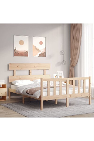 Concept Cadru de pat cu tăblie, 120x200 cm, lemn masiv