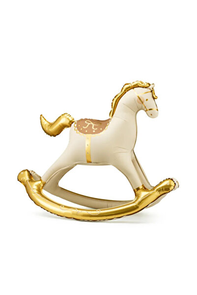 PartyBalloons Balon folie cu model de căluț balansoar, culori mixte