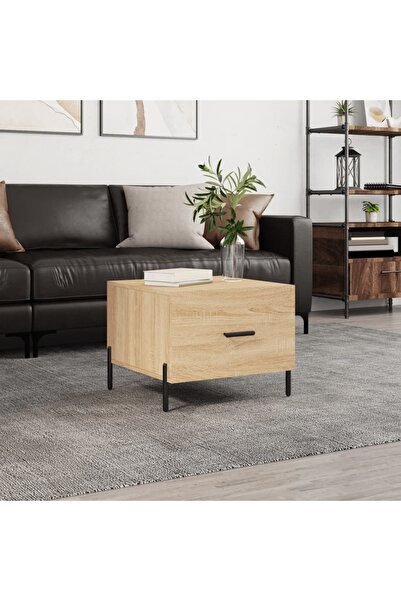 Concept Masă de cafea, stejar Sonoma, 50x50x40 cm, lemn prelucrat