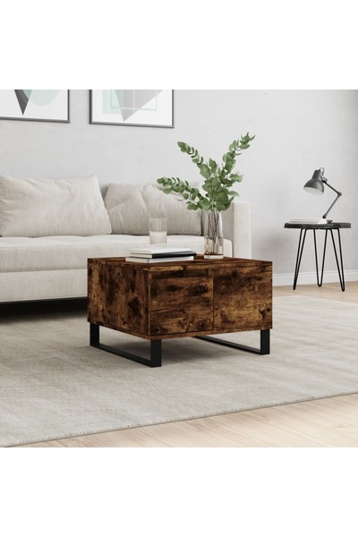 Concept Masă de cafea, stejar afumat, 55x55x36,5 cm, lemn prelucrat