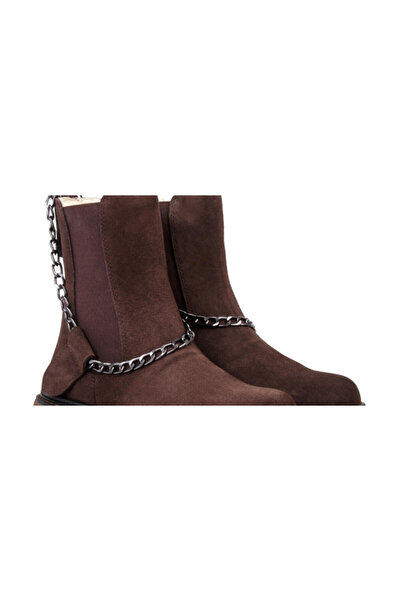 ANNASIA SHOES LEAH Boots - Brown Leather