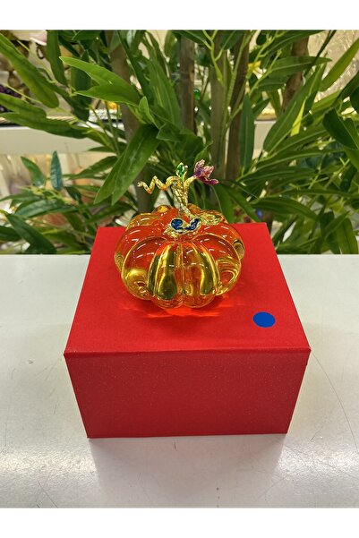 goldhomedesign Dekoratif Cam Bal Kabağı Biblo