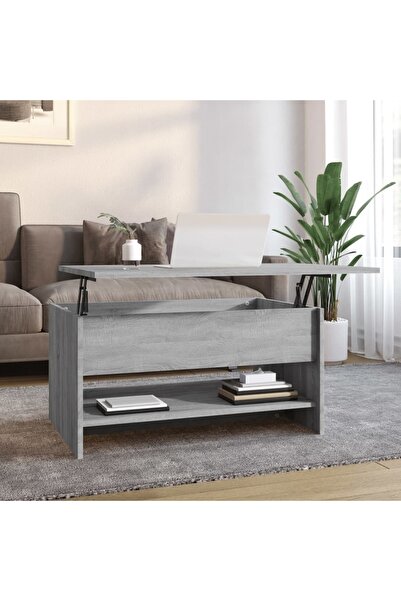 Concept Τραπεζάκι σαλονιού, γκρι sonoma, 80x50x40 εκ., επεξεργασμένο ξύλο