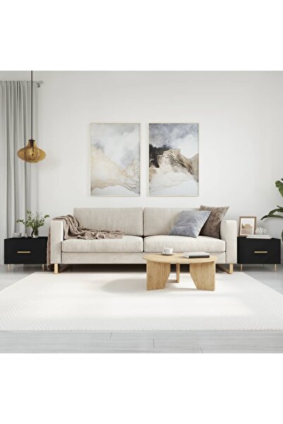 Concept Măsuțe de cafea, 2 buc., negre, 50x50x40 cm, lemn compozit