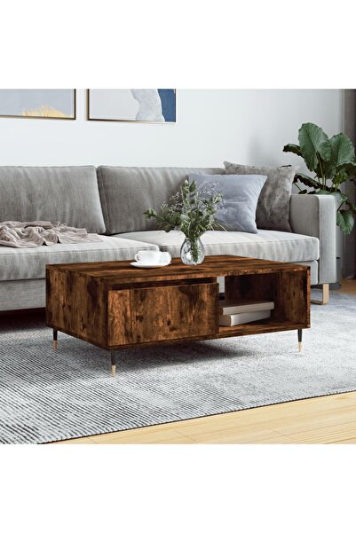 Concept Masă de cafea, stejar afumat, 90x60x35 cm, lemn compozit