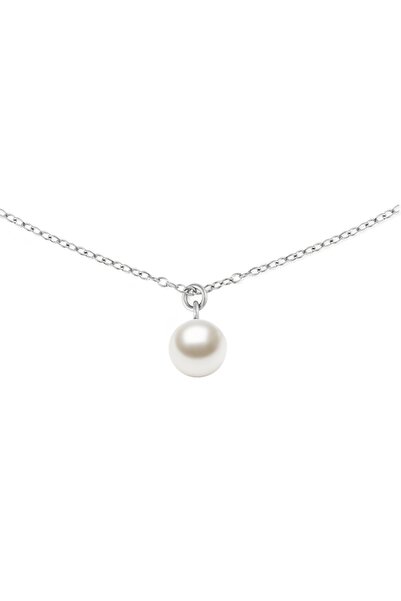Daniel Wellington Pearl Necklace Silver