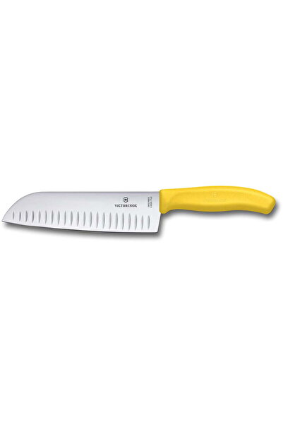 Victorinox Cuțit elvețian Santoku clasic 17cm galben