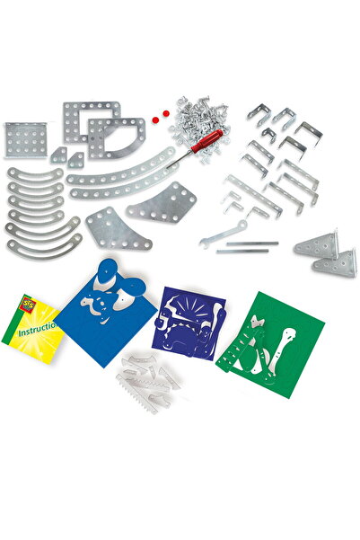 SES Creative Creative Toy Set for Kids to Build Metal Dinosaurs