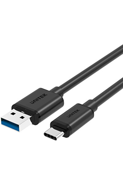 Unitek Cablu de date Y-C474BK 1 m USB 3.2 Gen 1 (3.1 Gen 1) USB A USB C Negru