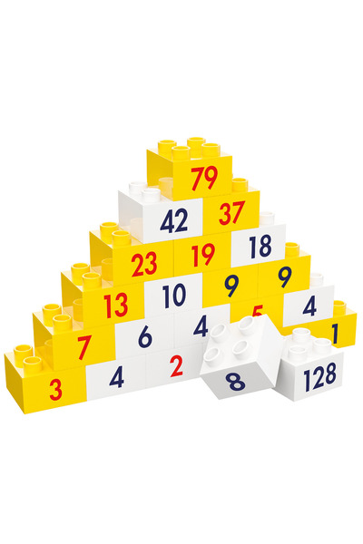 Hubelino Educational Toy Number Pyramid Game - Prof. Kortenkamp's (230 pieces)