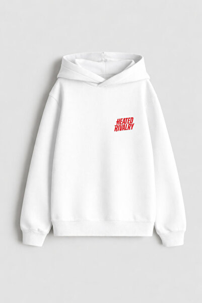 AYDESİGN Heated Rivalry İlya Rozanov 81 Design Printed Hooded White Sweatshirt