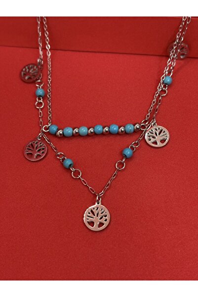 Melisa Takı & Aksesuar Tree of Life Double Necklace