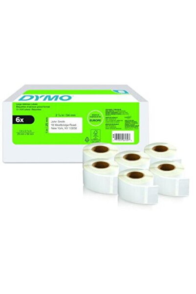 Dymo Etichete de retur LW mari 25x54mm 6x 500 buc/rolă