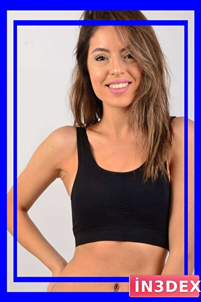 İN3DEX Black Women's Bustier with Sponge Support