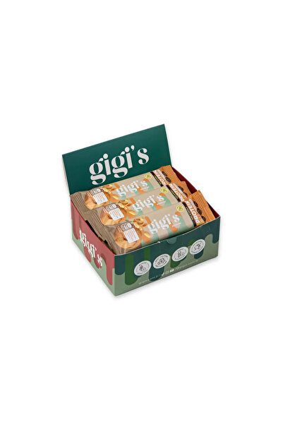 Gigis Food Pack of 12 High Protein Bars with Peanut Collagen