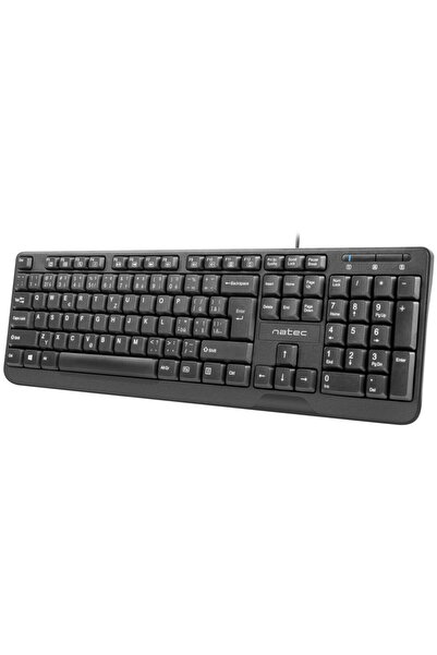 Natec Trout Slim USB Black Keyboard