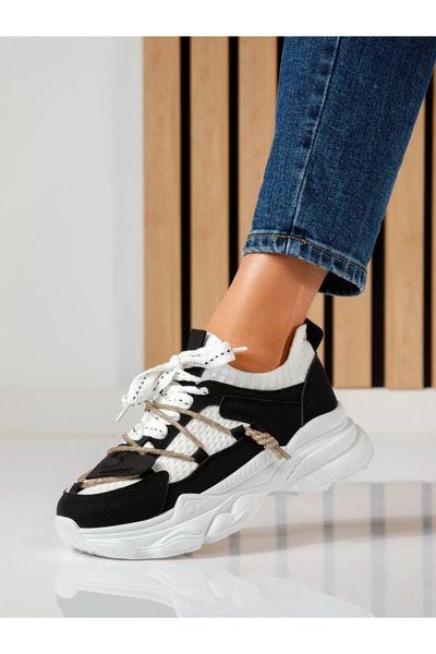 Zaira Women's black sneakers made of eco- Leather Bria #19244 - 39