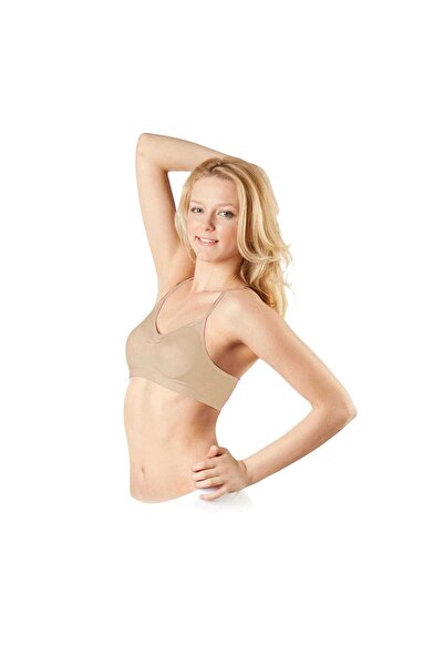 NOVAHAVEN Strappy Supported Bustier Skin-Colored Bra