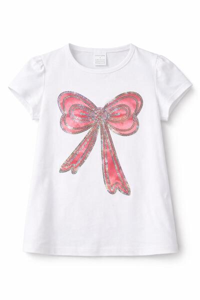 Kuraff Giyim Stylish T-Shirt with Special Design for Our Mini Girls