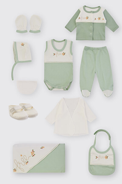 Panço Yenidoğan Yeşil 10'lu Hastane Çıkış Seti