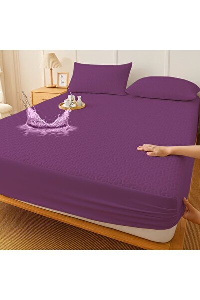 Pucioasa Waterproof quilted protection set with Stretchy, 120x200cm and 2 pil...