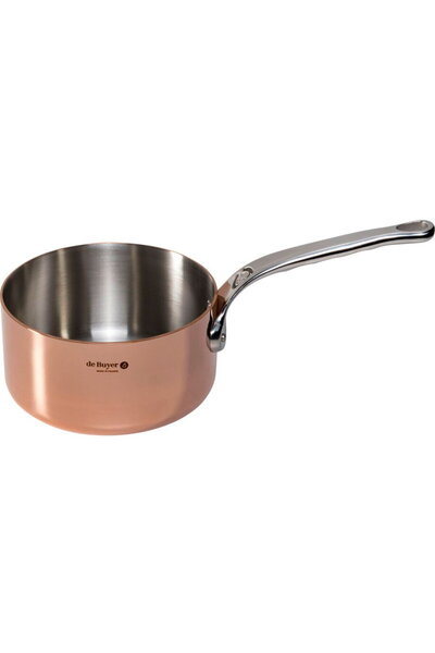 De Buyer Caserolă Prima Matera cu inducție, cupru/oțel, 16 cm