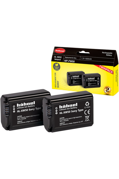 HAHNEL Hhnel Battery Sony HL-XW50 / NP-FW50 Twin Pack