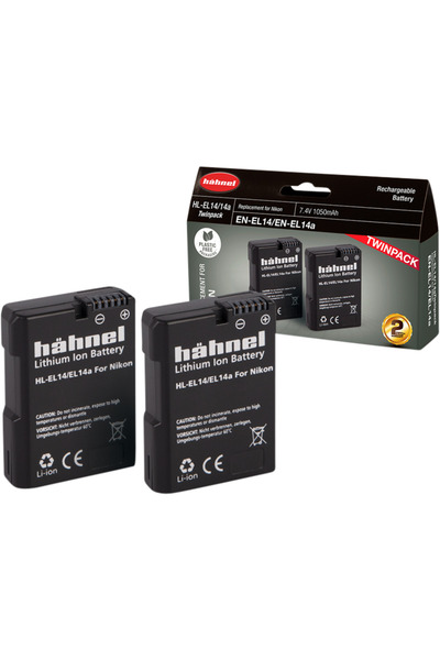 HAHNEL Hhnel Battery Nikon HL-EL14/14A / EN-EL14/14A Twin Pack