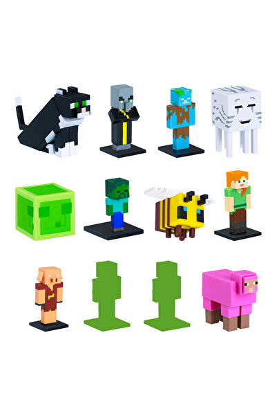 MINECRAFT 3D Toppeez 12'li Deluxe Figür Seti Seri 2 Model 2