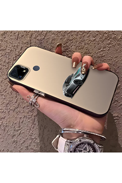 Hontinga حافظة هاتف Realme C25S متوافقة مع حافة السيليكون الصلبة ومضادة للسقو...