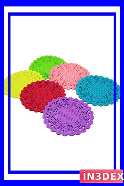 İN3DEX Medium Size Silicone Trivet Set 2 Pieces