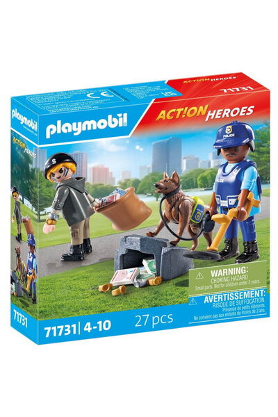 Playmobil Action Heroes 71731 Αστυνομική Αναζήτηση με σκύλο