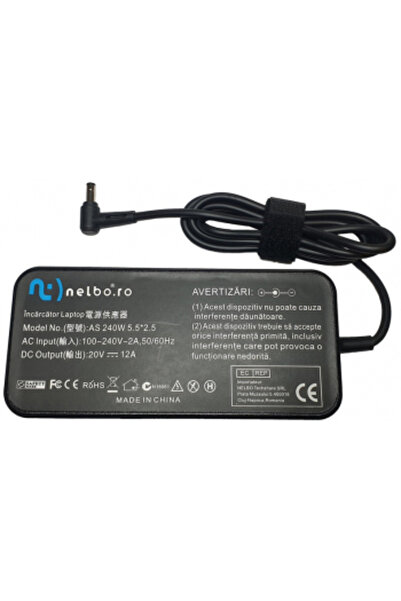 nelbo Incarcator laptop compatibil cu Asus UX582LR 240W 20V 12A mufa 6x3.7 mm