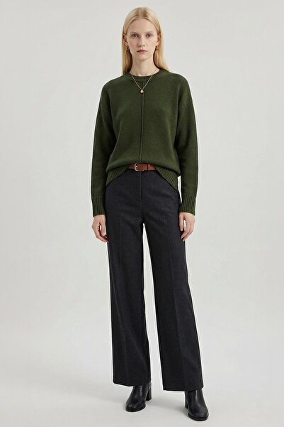 Rays 2345 Crew Neck Long Sleeve Sweater Khaki