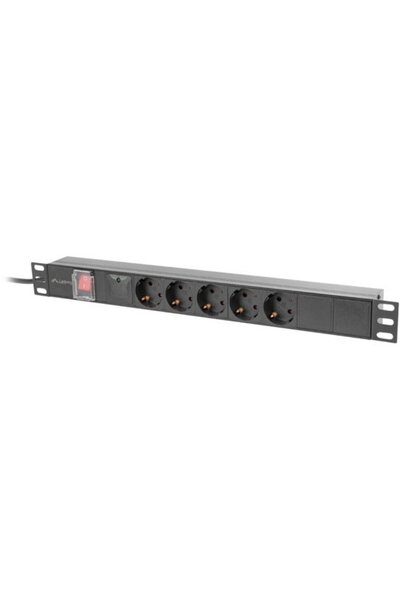 Lanberg Unitate de distribuție a energiei PDU 19 inch 1U 16A 5x Prize Schuko ...