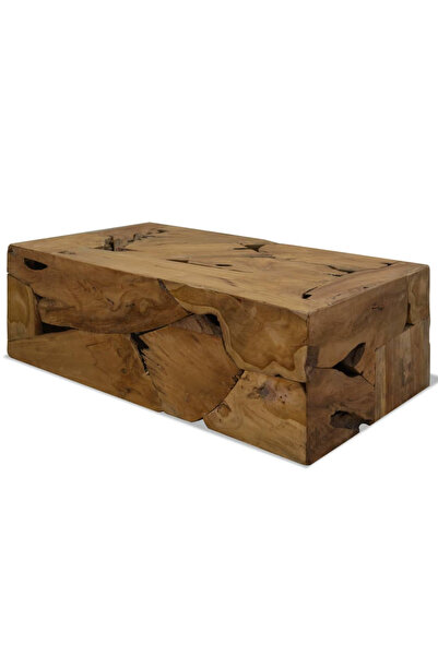 Concept Masă de cafea, 90 x 50 x 30 cm, lemn de tec, maro