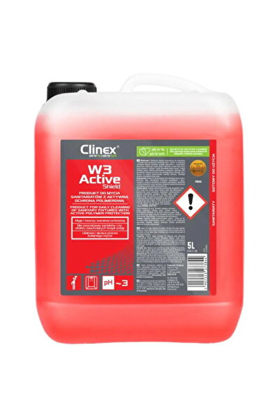 Clinex W3 Active Shield, 5 liters, gentle solution for cleaning sanitary surf...
