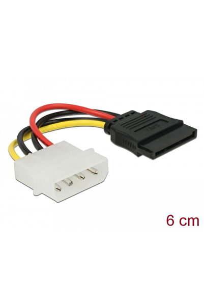 DELOCK HDD SATA cu 15 pini la conector mascul cu 4 pini – drept