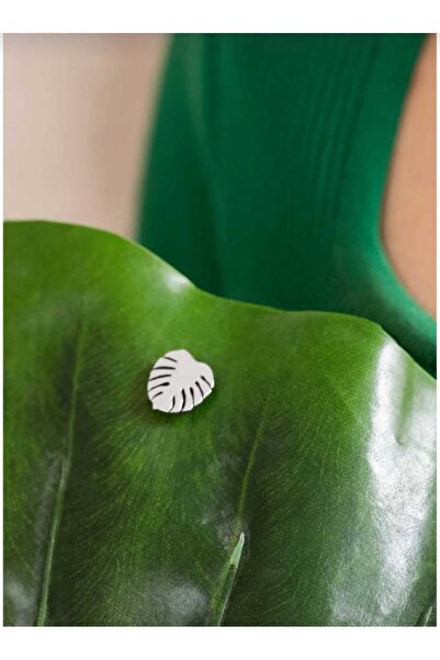 Dream Cut Collection Dream Cut Monstera Steel Brooch